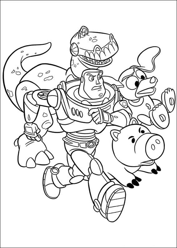 Plansa de colorat cu Toy Story 10 2